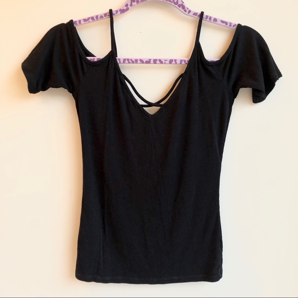 Strappy Ribbed Shirt